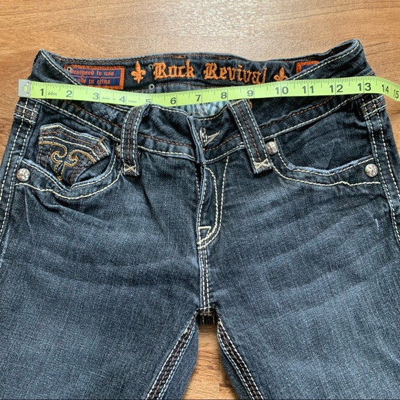 Rock Revival Debbie Straight Jeans Size 27 - Picture 7 of 10